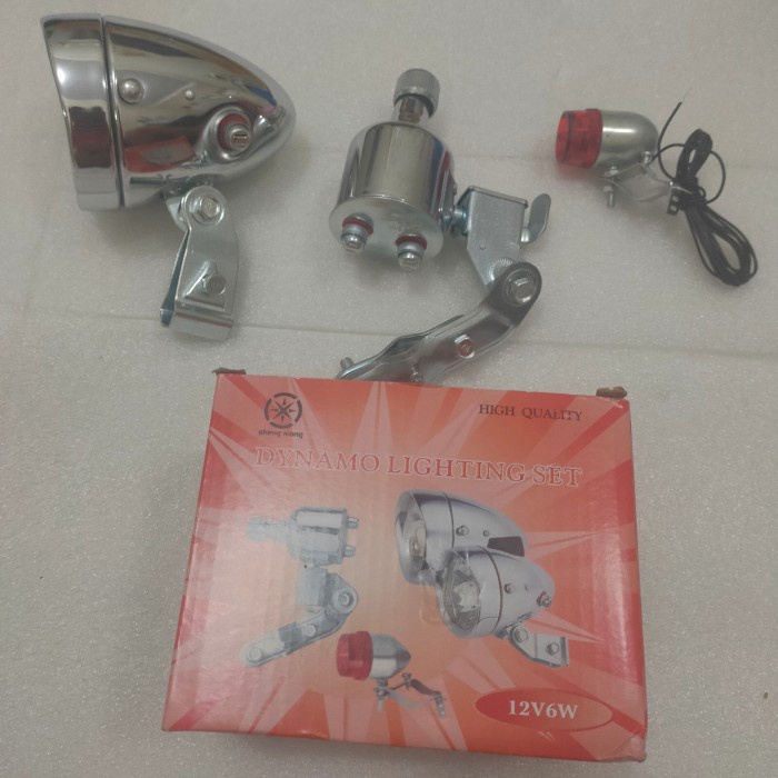 Set Lampu Dinamo Sepeda Onthel - Ontel - Jengki -Gratisongkir