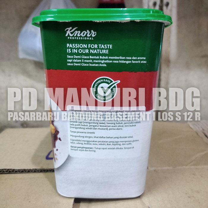 

BARANG TERLARIS KNORR DEMI GLACE SAUCE MIX 1Kg / Saus Demi Glace by Knorr