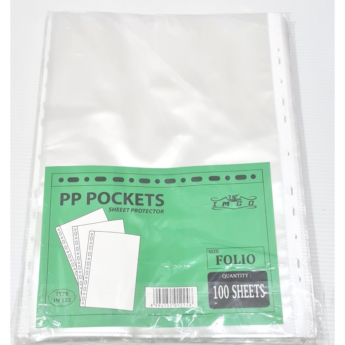 

BARANG TERLARIS PP Pocket Folio 100 Lembar Sheet Protector