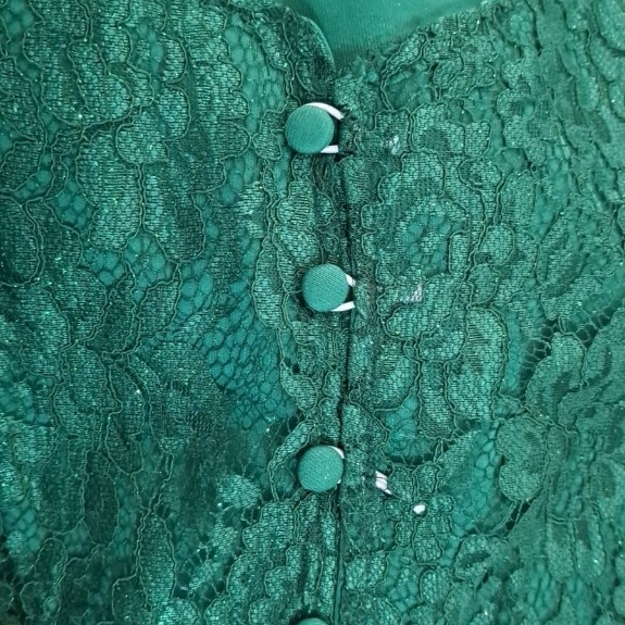 Setelan Baju Wisuda Kebaya Gita Gutawa Hijau Botol Pesta Lit 4 Kt Promo