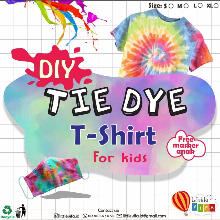 Dsm - Tie Dye Kit Kaos Anak / Aktivitas Tie Dye Kaos Anak