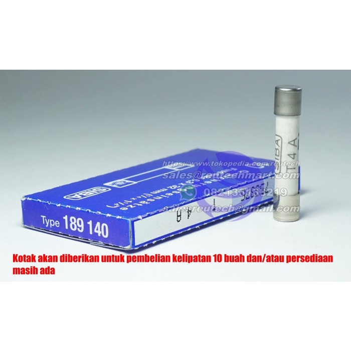 Fuse Keramik 6x32mm SIBA 4A 500V ( SIBA 189140 ) SIBA T4A 6,3x32mm