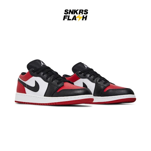 AIR JORDAN  1 Low Bred Toe (Gs) Sepatu Sneakers Anak - 553560612 - Size 36