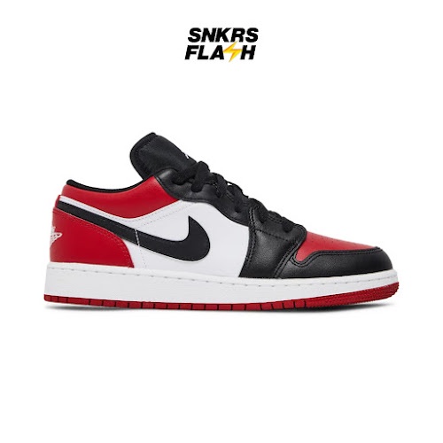 AIR JORDAN  1 Low Bred Toe (Gs) Sepatu Sneakers Anak - 553560612 - Size 36