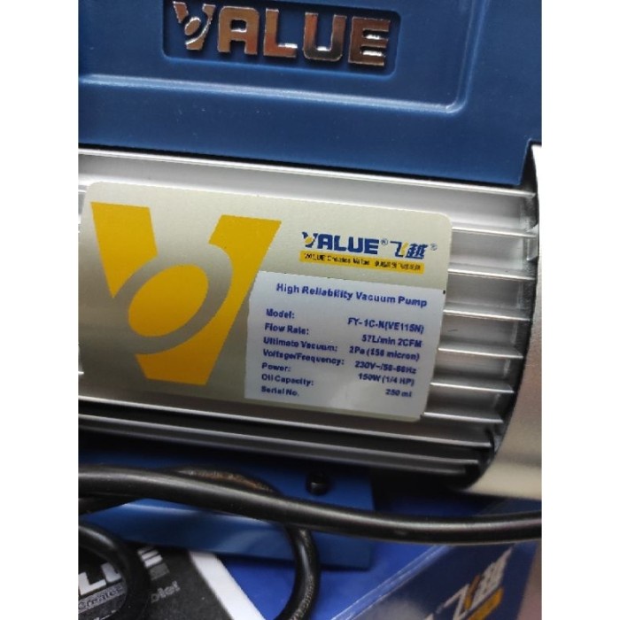 Hemat Vacum Pump Ac Value Fy-1C-N Vacuum Pump 1/4Pk