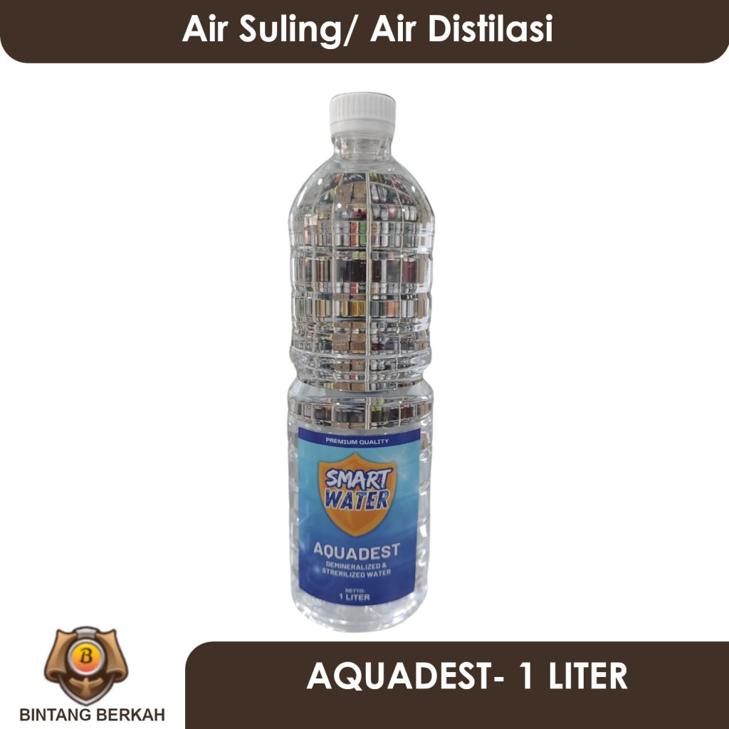 Air Aquadest Smart Water 1 Liter Aquadest Air Suling Air Distilasi