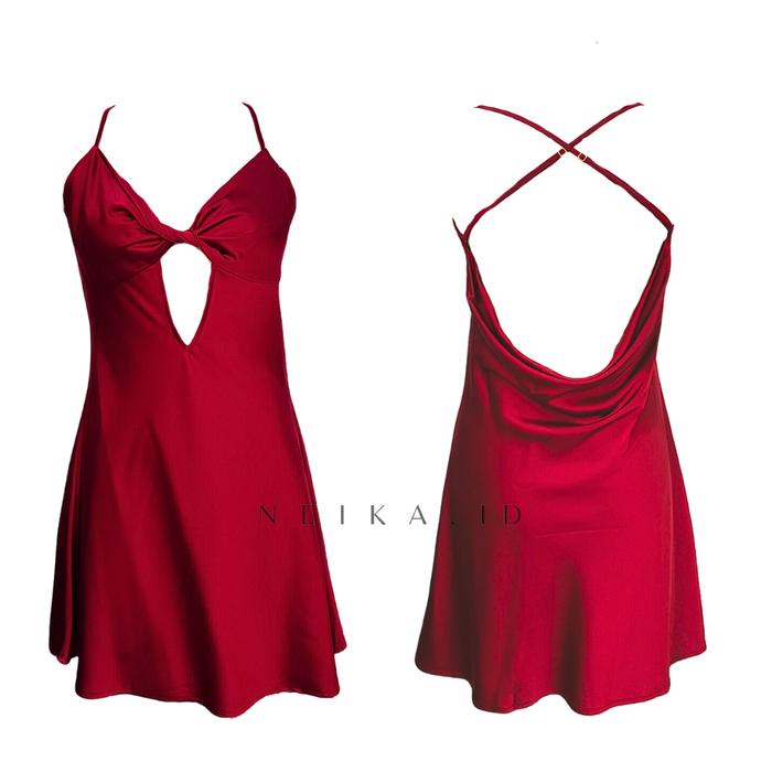 Ready Monett Lingerie Dress ( Ld 70-100Cm ) Premium Silk Satin Sleepwear Nightown