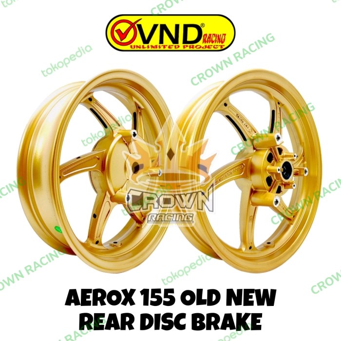 Velg VND Six Star Ring 14 Yamaha Aerox 155 Cakram Belakang Motor Motorcycle