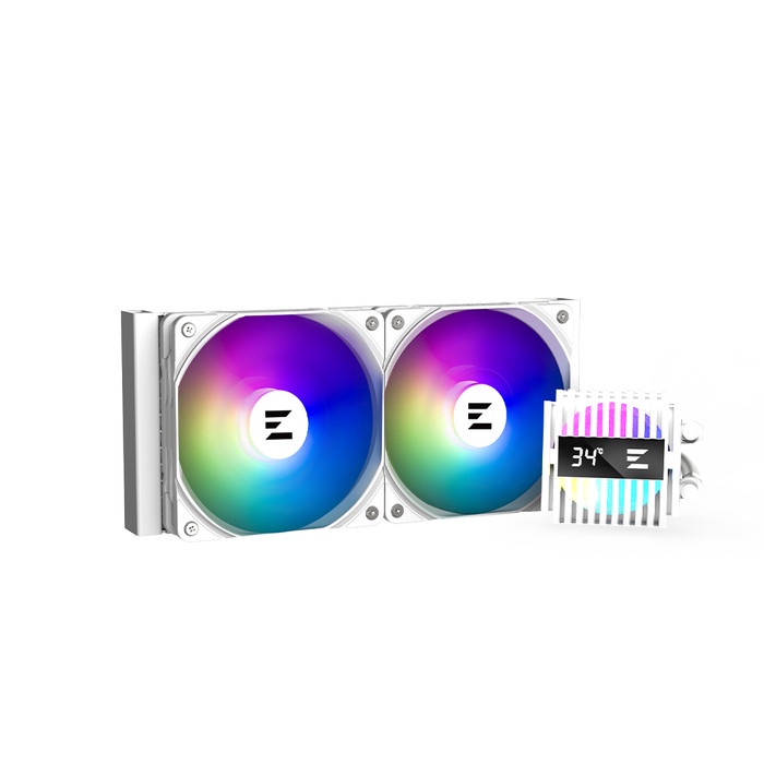 Ready ZALMAN ALPHA2 A24 ARGB 240mm Liquid Cooler with Display