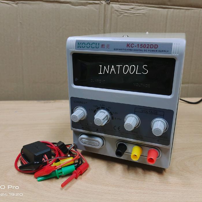 Ready ALAT DC POWER SUPPLY DIGITAL 15V 2A PSU POWER SUPLY KOOCU 1502DD ORIGINAL