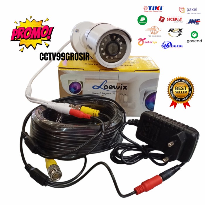 PAKET KAMERA CCTV ANALOG OUTDOOR / BISA LANGSUNG KE TV