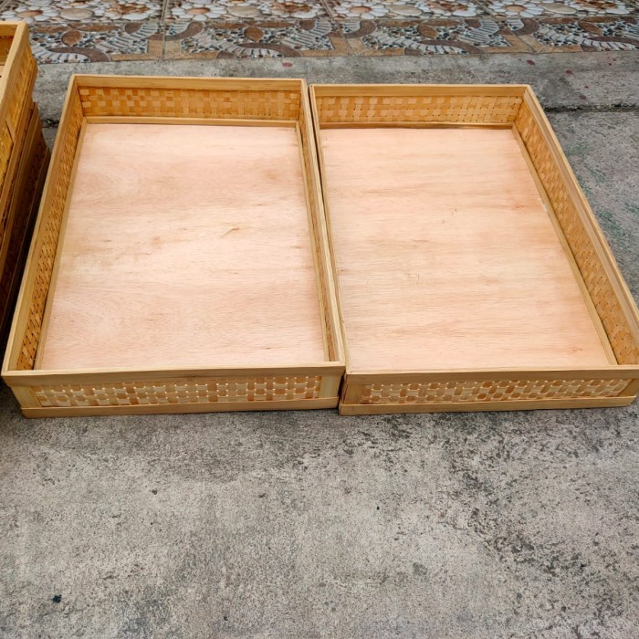 PREMIUM Tampah Tumpeng Nampan Bambu Jumbo Nampan Hampers Nasi Tumpeng