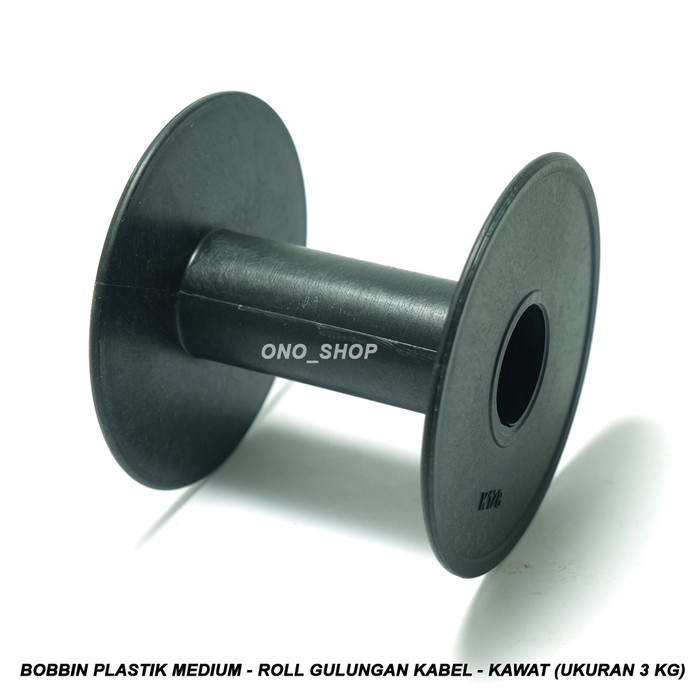 PREMIUM Bobbin Plastik Medium - Roll Gulungan Kabel - Kawat (Ukuran 3 kg)