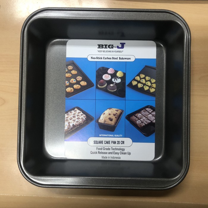PREMIUM Loyang kotak anti lengket 20x20x5cm, Square cake pan