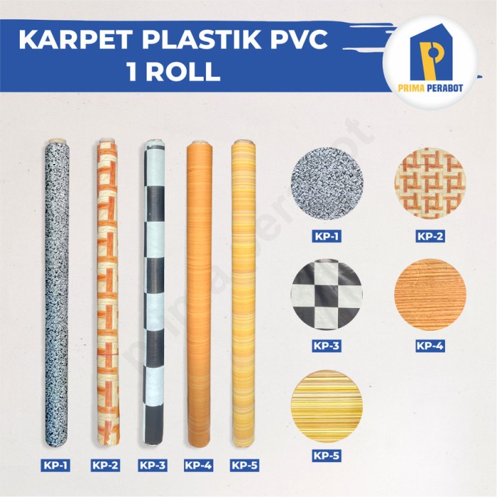 PREMIUM Karpet Lantai Plastik PVC 1 ROLL