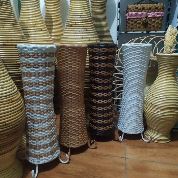 PREMIUM Pot Bunga Rotan Sintetis