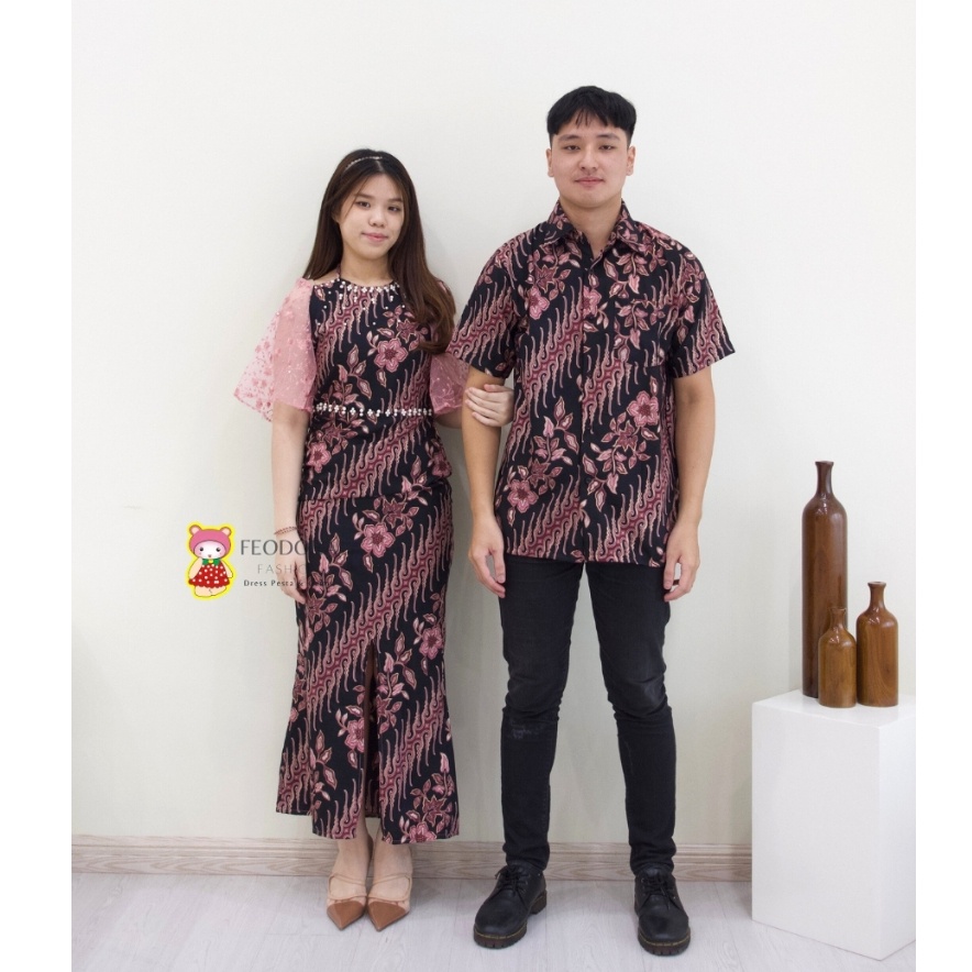 HOT PRODUCT [ FEODORA ] DRESS AZURA BATIK / Batik couple azura / dress batik model terbaru / kebaya