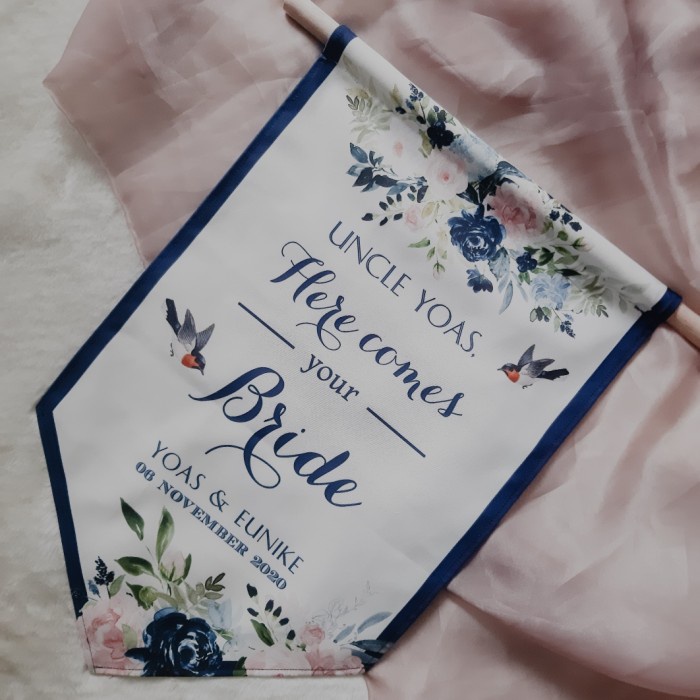 TERLARIS wedding flag / wedding banner (custom design)