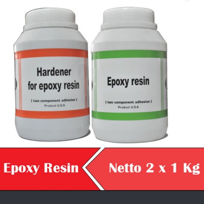 Lem Epoxy Resin Poxy SK 2 Dua Komponen Perekat Beton Batu Keramik Besi