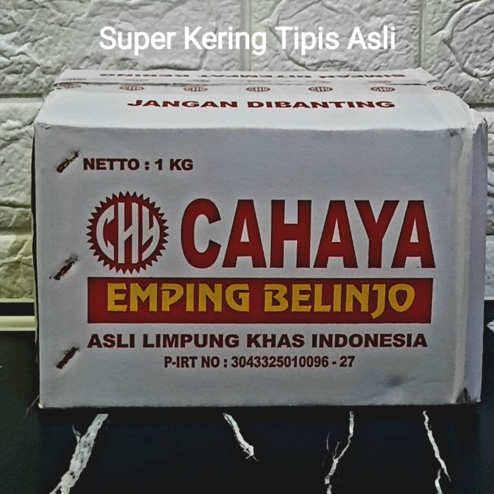 

Emping Melinjo Mentah Asli Limpung Kemasan 1 kg