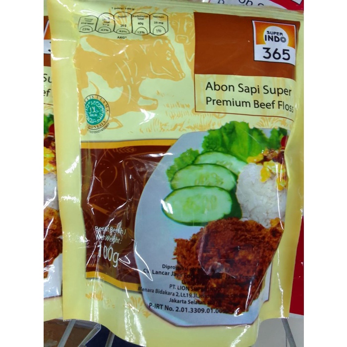 

Abon Sapi Super Premium Beef Floss 365 isi 100 Gram