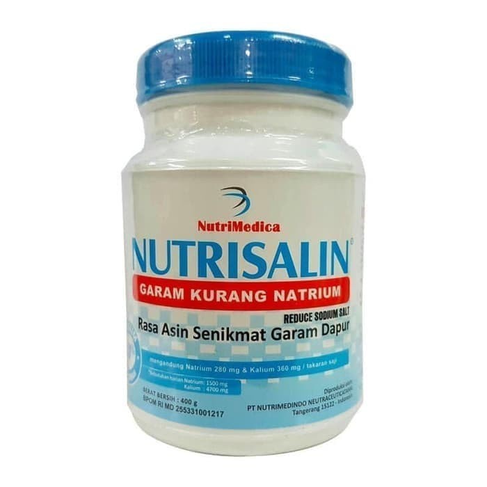 

Sale Terbatas Nutrisalin Garam Diet 400Gr Garam Rendah Natrium (Garam Dapur) Aman