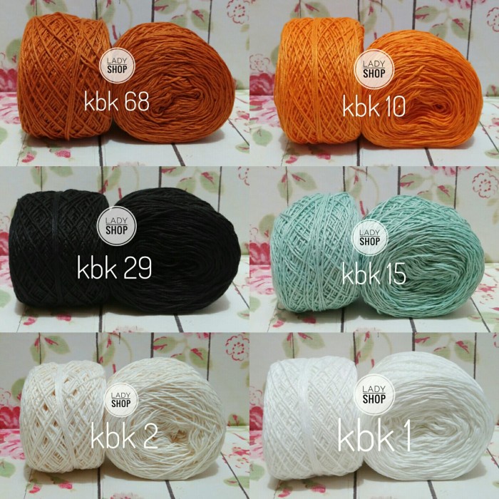 MNTB" BENANG RAJUT KATUN BALI SMALL PLY (KBK 68)