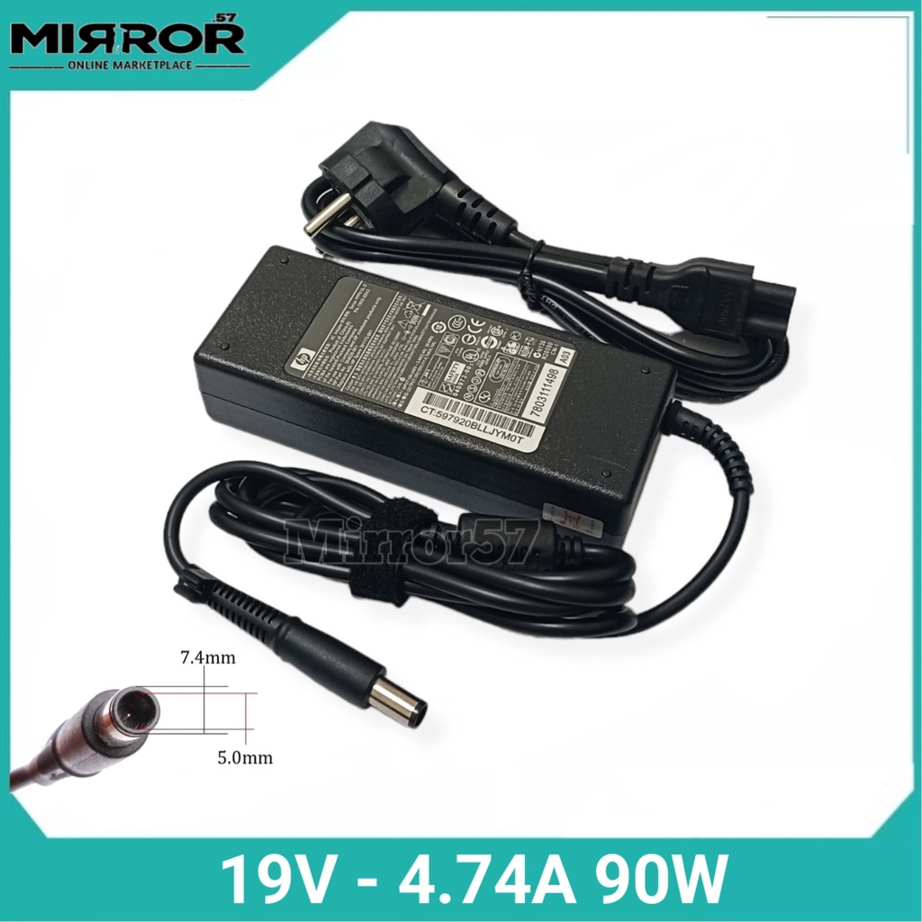 Charger Laptop Hp Elitebook 8470P 8570P 8470W 8570W 8770WC Adaptor Hp 19V 4.74A 90W -JuaraNyaProduct