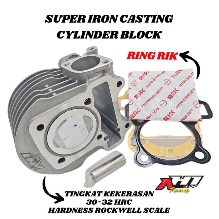 BORING BLOK SEHER BORE UP AH1 RACING BEAT SCOOPY BEAT STREET BEAT POP VARIO 110 LED FI ESP KARBU