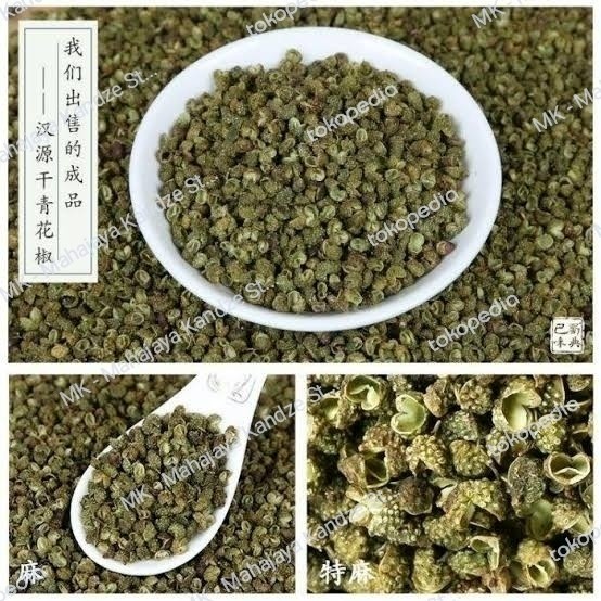 

Promo Terbatas Lada Hijau Andaliman Qing Hua Jiao Green Pepper Szechuan 35 Gram Aman