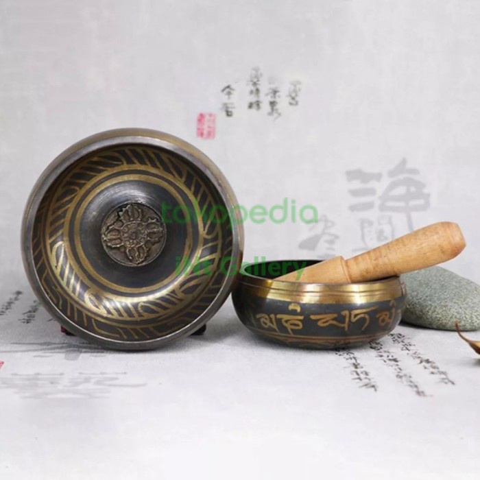 [COD] SINGING BOWL MANGKUK LONCENG TIBET BUDHA HAND MADE TIBETAN BELL