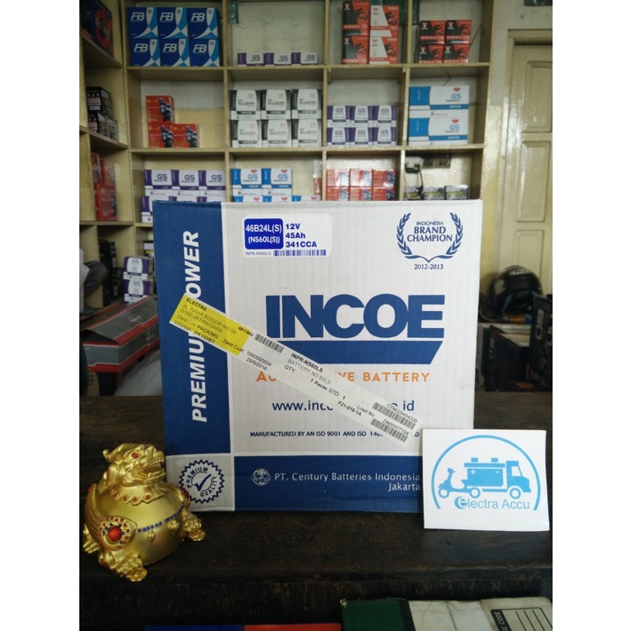 Menarik Aki Mobil Incoe Ns60Ls (Aki Basah)