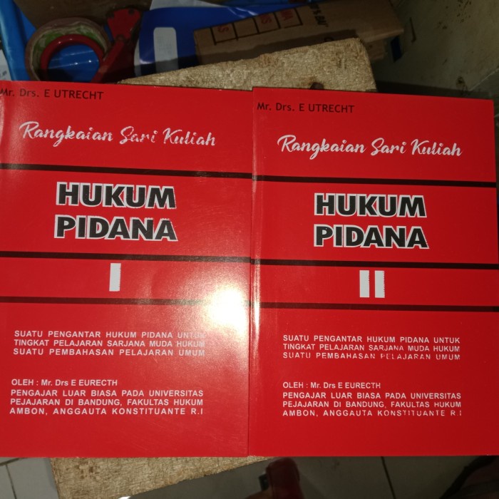 

SALE !!! 1 SET HUKUM PIDANA 1 DAN 2 - UTRECHT READYY