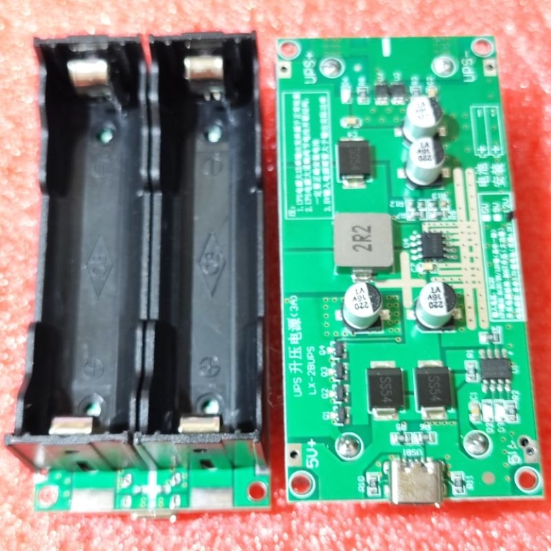 Mini UPS 3A Module Baterai 18650 Charger Input Type C 5V To 5V, 9V, 12V High Power -JuaraNyaProduct