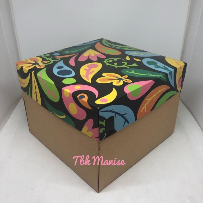 (Expert) Box Kue Jungle 25x25x16cm / Kardus Kue / Kotak Kue / Cake Box