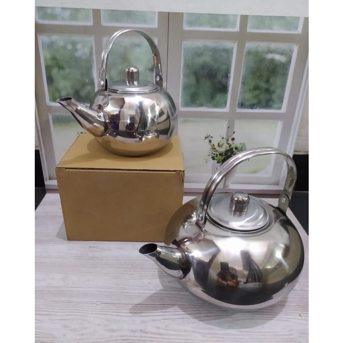 TEKO SARINGAN STAINLESS STEEL / TEKO STAINLESS + SARINGAN