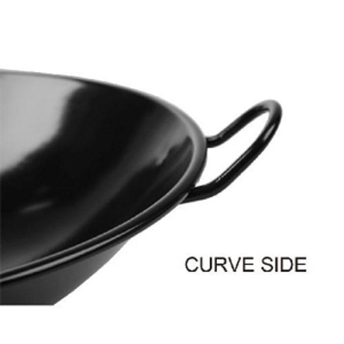 WAJAN KUALI WOK HITAM ENAMEL 40CM ANTI LENGKET