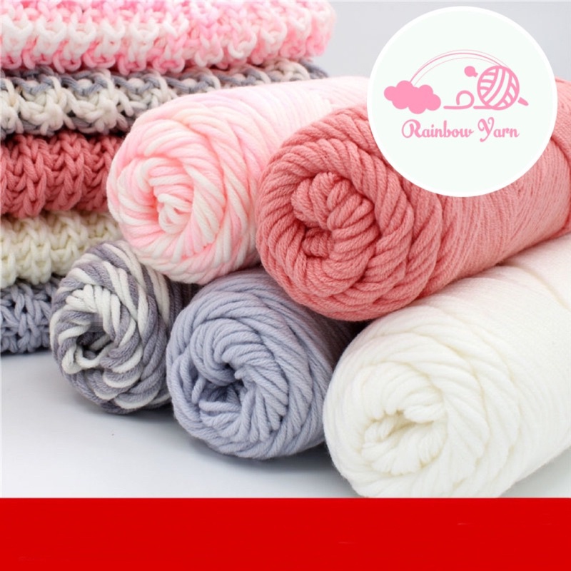 1-30 BENANG RAJUT AKRILIK ACRYLIC YARN 8 PLY / MILK COTTON WORSTED YARN 8 PLY/ KATUN SUSU 8PLY