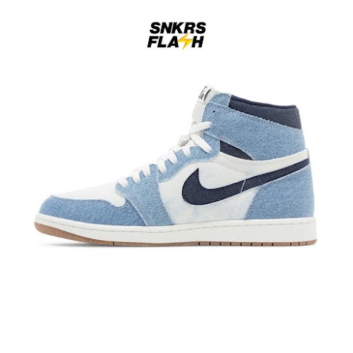 NIKE 1 Retro High Og Summit White Denim Sepatu Sneakers Pria - FQ2947100 - Size 42