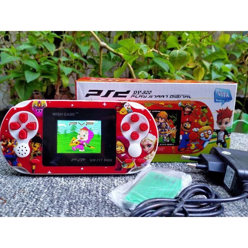 Murah PVP wish game 64 bit type DW 777 layar mini game bot game mainan anak game pocket ,mainan anak