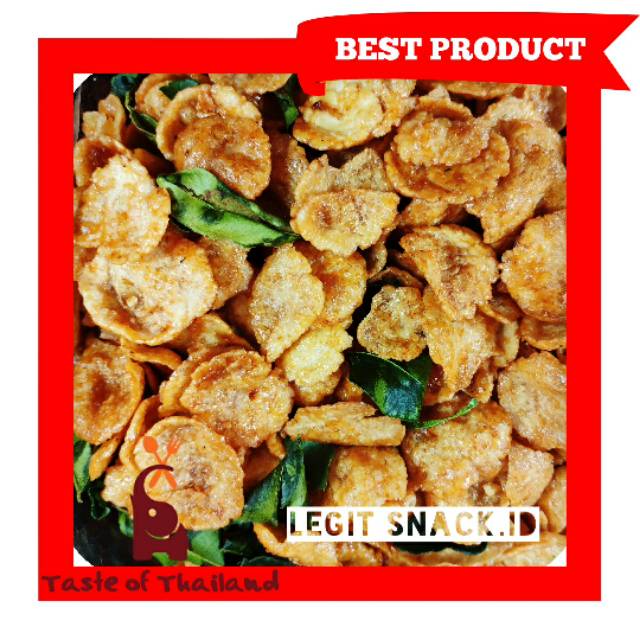 

A Emping Thailand Pedas Manis Daun Jeruk / Emping Pedes Thailand 250Gr