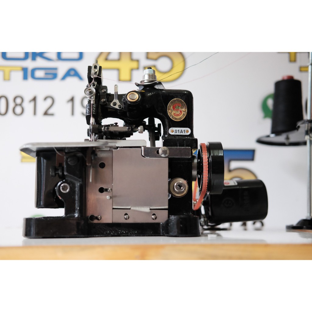 JAYAmart- SINGER 81A1 MESIN JAHIT OBRAS 3 BENANG FULL SET MEJA KAKI DINAMO