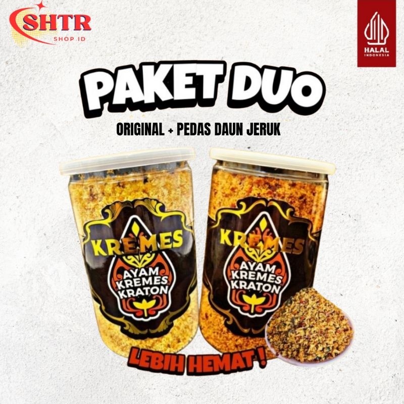 

A Kremes Ayam By Kraton Food - Paket 2 Pcs / Kremes Pedas Daun Jeruk + Kremes Original 100% Halal