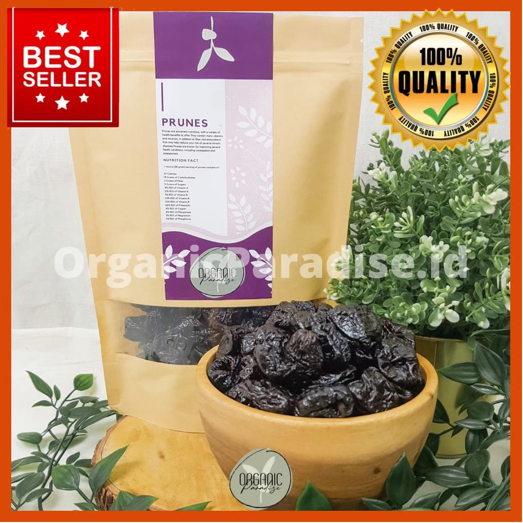 

A Organic Paradise Dried Prune 100 Gram Usa / Plum Kering 100 Gram Premium Usa
