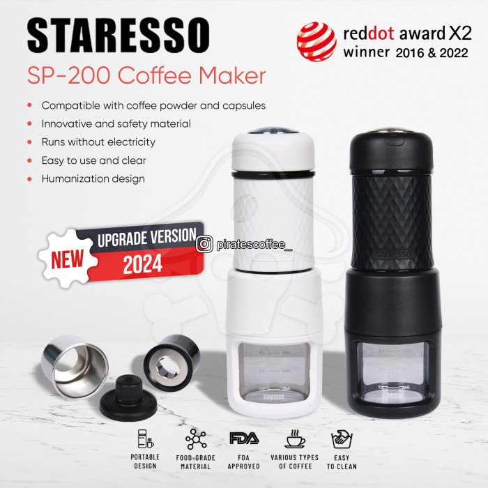 Staresso SP-200 SP-200m SP-300 Plus Portable Coffee Maker New Version