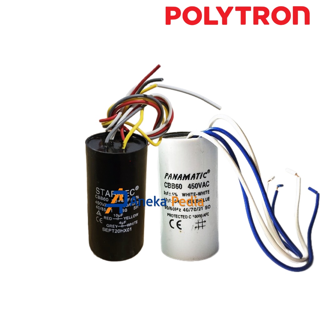 terbaru- 4+10 uF Kapasitor POLYTRON 7 Kg PWM 701 7358 7363 7366 CAPACITOR Mesin Cuci 2 Tabung PWM701