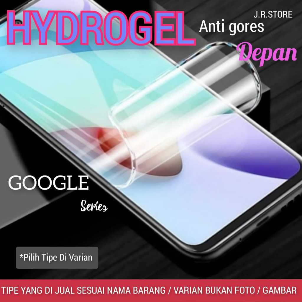 TerLengkapDong- DEPAN HYDROGEL anti gores GOOGLE PIXEL 5A 5G / PIXEL 5 / PIXEL 4XL / PIXEL 4A (4G &