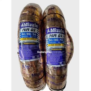 Jaminan Termurah ( Mr01 - Ring 14 ) Paket 2 Ban - 90 80 14 Mizzle Mr 01 Soft Compound Tubeless