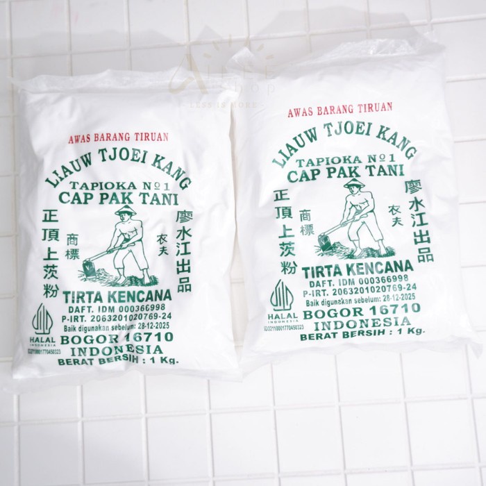 

(TopSeller) Tepung Tapioka Sagu Cap Pak Tani Liauw Tjoei Kang 1 kg
