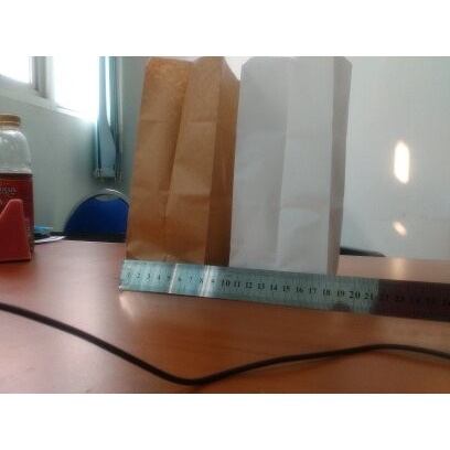 

(TopSeller) Paper bag Fried chicken Coklat Polos Paper Warp kertas Burger kentang